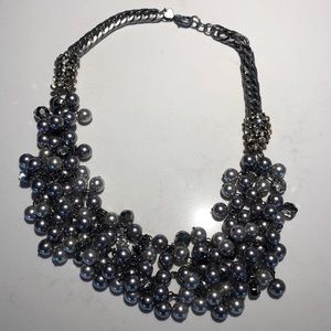 Stella & Dot Isadora silver bib necklace